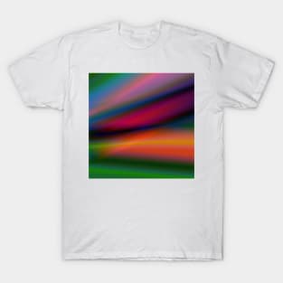 blue pink green abstract texture T-Shirt